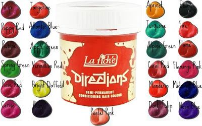 La Riche Directions Hair Dye Colour Chart